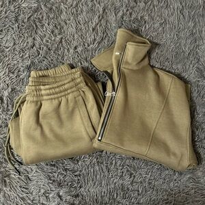 Olive Green Tracksuit Set